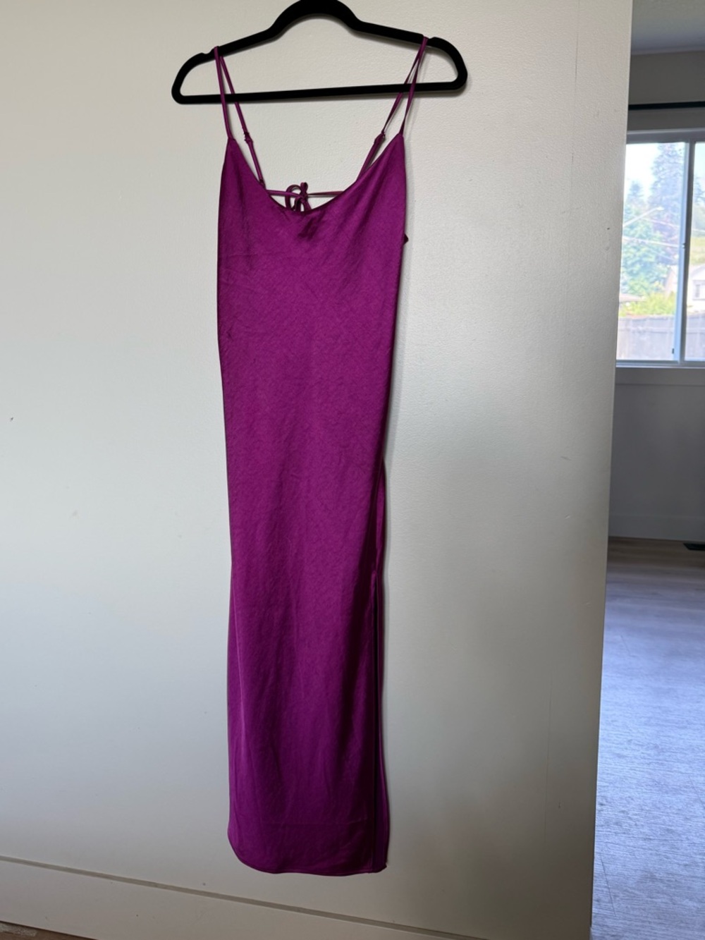 Dynamite Midi Slip Dress - Deep Magenta